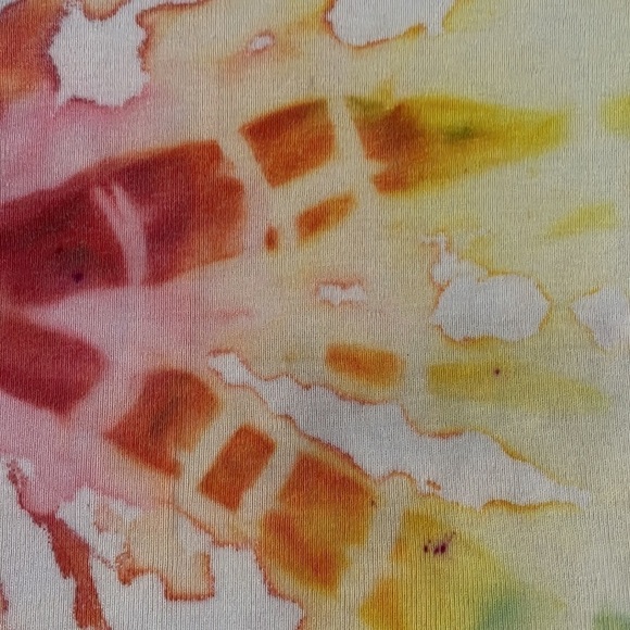 𝅺van Heusen Rainbow Tye Dye 100% Cotton Tee T-Shirt - Picture 7 of 7